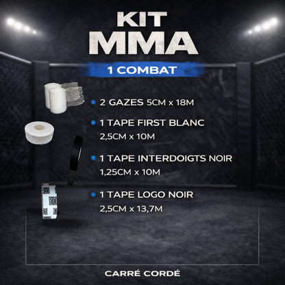 KIT MMA 1 COMBAT - "LOGO NOIR"
