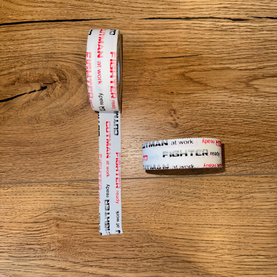 TAPE "CUTMAN AT WORK" / "FIGHTER READY" 2,5CM X 13,7M
