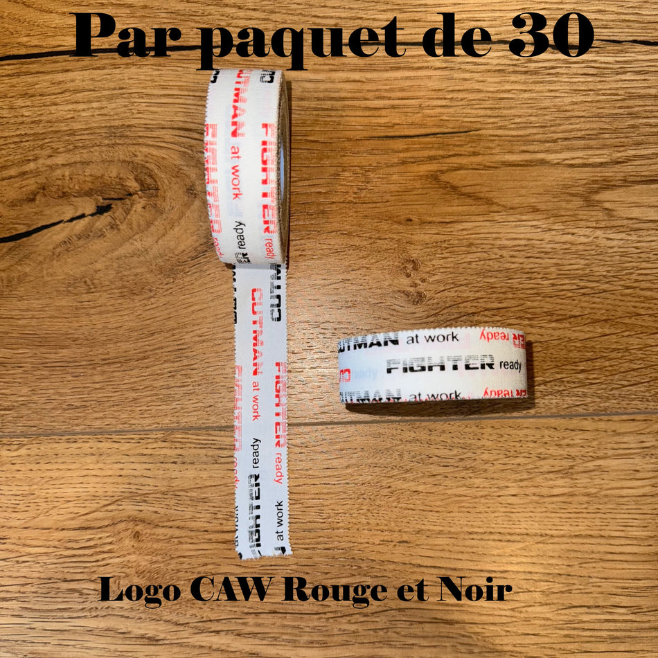VENTE EN GROS : TAPE "CUTMAN AT WORK / FIGHTER READY" 2,5CM X 13,7M par 30