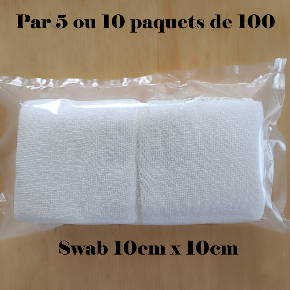 SWAB Gauze Compresses 10CM X 10CM