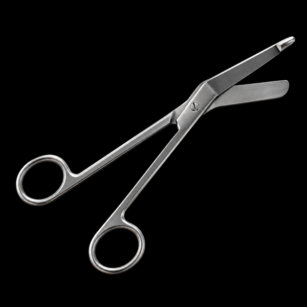 Cutman shears with or without lanyard