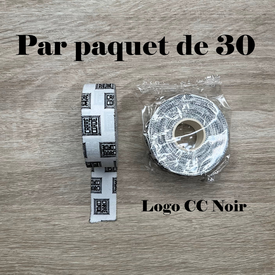 BLACK LOGO TAPE 2.5cm x 13.7m