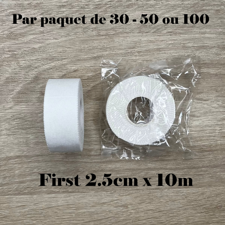 TAPE FIRST 2.5cm x 10m WHITE