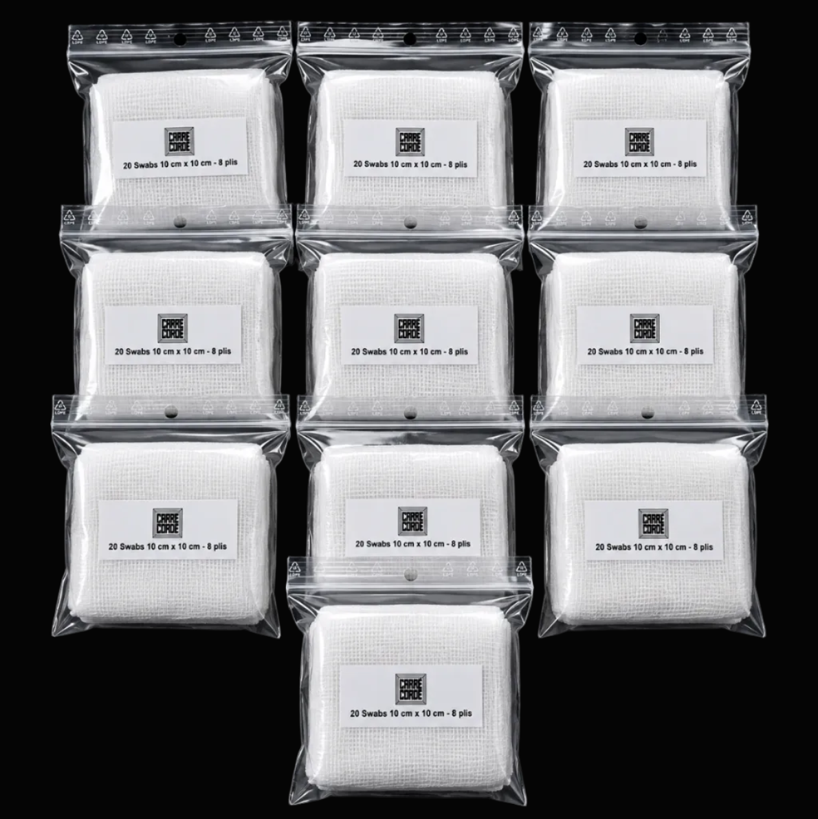 Compresses Gaze SWAB 10CM X 10CM