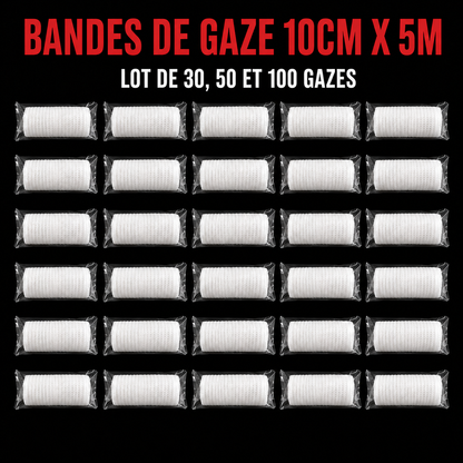 Gauze bandage 10cm x 5m 