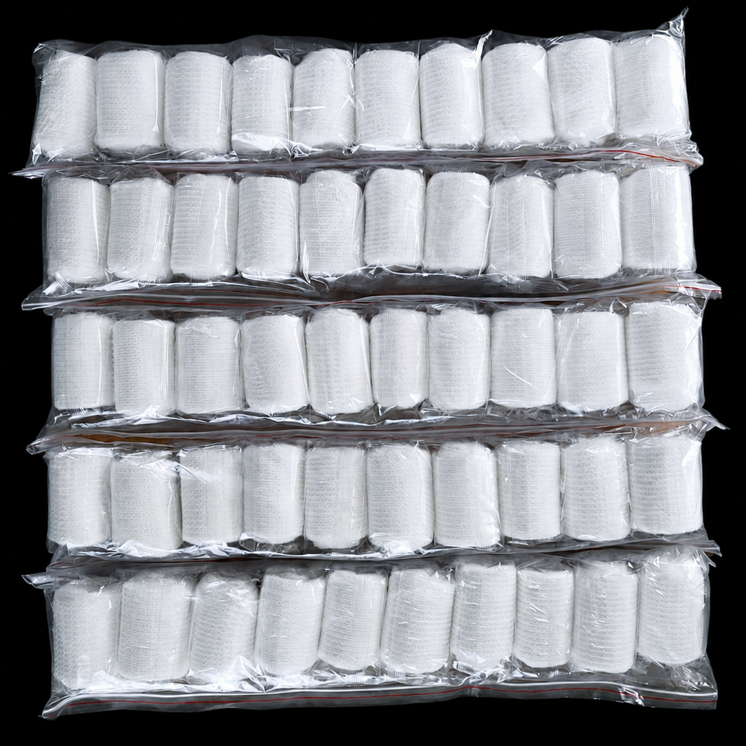 VENTE EN GROS : Bande gaze 5cm x 10m par 30/50/100