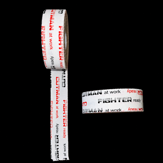 VENTE EN GROS : TAPE "CUTMAN AT WORK / FIGHTER READY" 2,5CM X 13,7M par 30